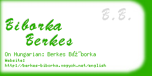 biborka berkes business card